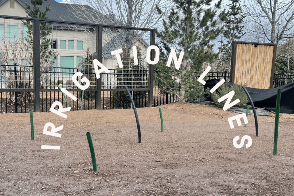 Installing Irrigation Lines